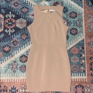 Fitted Tan dress